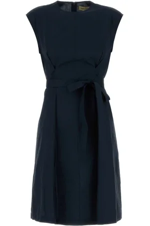 Woolrich Kleedjes, Dames, Blauw, S, Navy Poplin Jurk