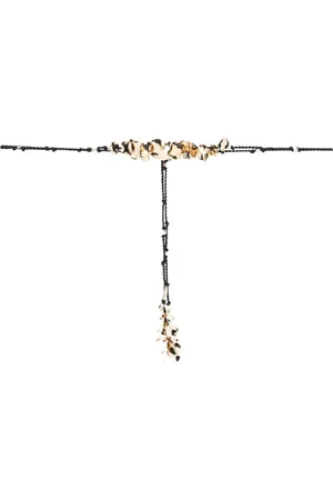 Isabel Marant Accessoires, Dames, Zwart, ONE Size, Collar Abierto Zwart en Goud