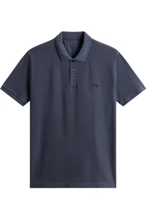 Woolrich Tops, Heren, Blauw, XL, Katoen, Mackinak Katoen Piqué Poloshirt