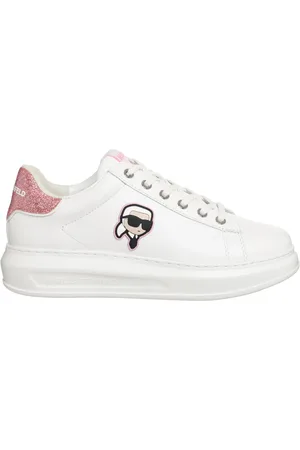 Karl Lagerfeld Schoenen, Dames, Wit, 40 EU, Leer, K/Ikonik Kapri Sneakers