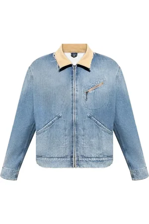 Maison Margiela Jassen, Heren, Blauw, S, Denim, Blauwe Denim Bomberjack