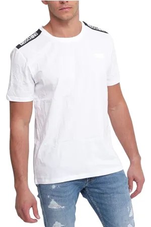 Moschino Tops, Heren, Wit, S, Heren ondergoed T-shirt