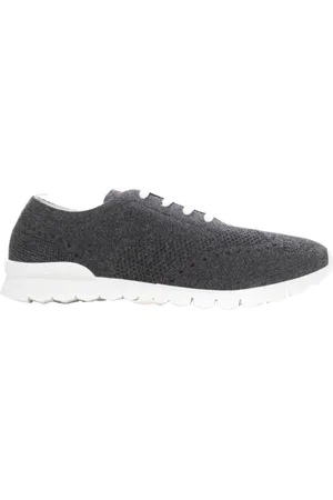Kiton Schoenen, Heren, Grijs, 42 EU, Geweven Sneaker met Uitneembare Binnenzool