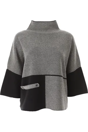 Joseph Ribkoff Truien, Dames, Grijs, M, Grijze Turtleneck