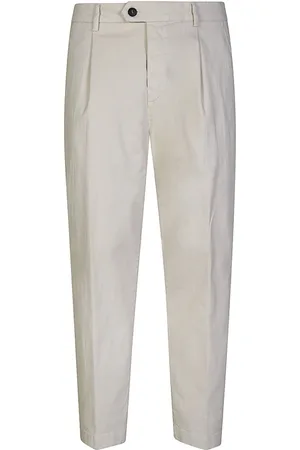 ELEVENTY Broeken, Heren, , W33, Katoen, Katoenen Broek met Plooitjes