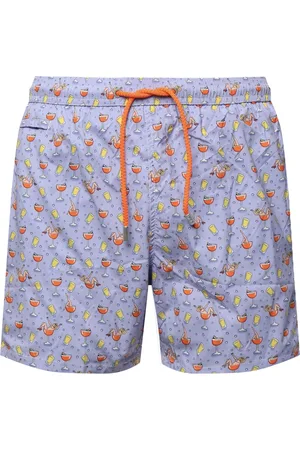 MC2 SAINT BARTH Badkleding, Heren, Veelkleurig, 2Xl, Rode Zee Kleding All-over Print Shorts