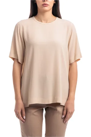 SEVENTY BY SERGIO TEGON Tops, Dames, , M, Zijden mix T-shirt met korte mouwen
