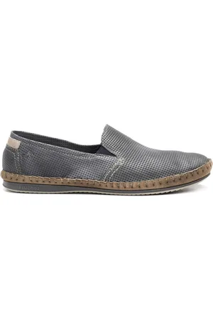 Fluchos Schoenen, Heren, Blauw, 42 EU, Leer, Blauwe Casual Leren Herenloafers