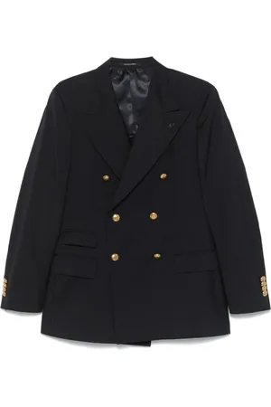 GABRIELE PASINI Jassen, Heren, Blauw, L, Navy Double-Breasted Jas