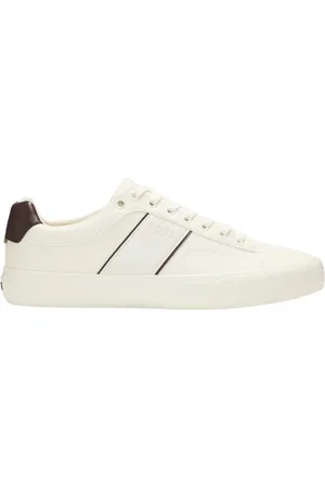 HUGO BOSS Schoenen, Heren, Wit, 41 EU, Leer, Aiden Low Top Sneakers