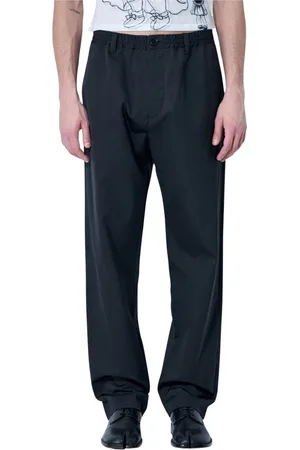 Marni Broeken, Heren, Zwart, XL, Katoen, Waterafstotende Track Broek