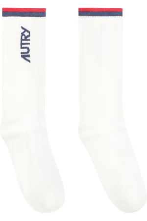 Autry Ondergoed, unisex, Wit, L, Katoen, Katoenmix Logo Sokken Unisex Lijn