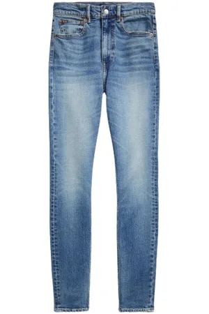 Ralph Lauren Jeans, Dames, Blauw, W28, Katoen, High Waist Skinny Jean Tompkins