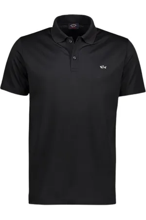 Paul & Shark Tops, Heren, Zwart, L, Katoen, Jersey Katoen Polo