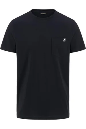 K-Way Tops, Heren, Blauw, L, Katoen, Cotton Crew Neck T-shirt
