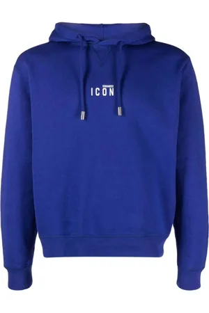 Dsquared2 Sweatshirts & Hoodies, Heren, Blauw, M, Katoen, Hoodie