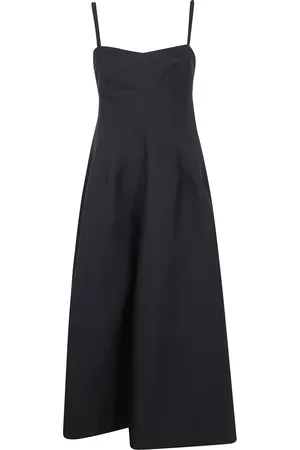 Jil Sander Kleedjes, Dames, Zwart, S, Elegante Midi Jurk