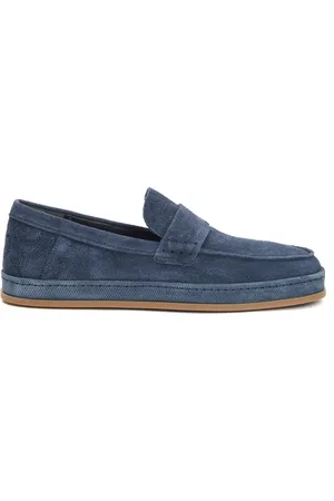 Hogan Schoenen, Heren, Blauw, 44 EU, Blauwe Loafer Schoenen voor Mannen