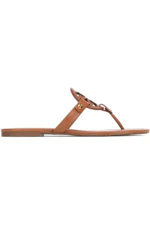 Tory Burch Schoenen, Dames, Bruin, 36 EU, Leer, Miller leren sandalen