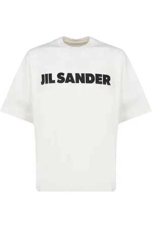 Jil Sander Tops, Heren, Wit, S, Katoen, Wit katoenen T-shirt met ronde hals