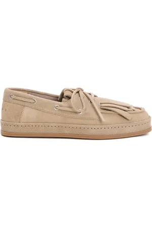 Hogan Schoenen, Dames, , 40 EU, Suède, Loafer met Franje