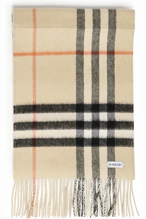 Burberry Accessoires, unisex, , ONE Size, Kasjmier, Geruit Print Omkeerbare Sjaal