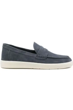 Hogan Schoenen, Heren, Blauw, 41 EU, Suède, Suède Loafers
