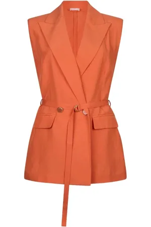 Liu Jo Jassen, Dames, Oranje, L, Oranje Gebreid Jasje
