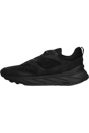 Woolrich Schoenen, Heren, Zwart, 42 EU, Leer, Lage Running Sneakers