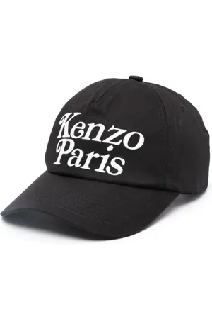 Kenzo Accessoires, Heren, Zwart, ONE Size, Katoen, Zwarte Petten met Verdy Signature