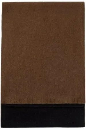 Joseph Accessoires, Dames, Bruin, ONE Size, Kasjmier, Zachte Kasjmier Colorblock Sjaal met Geborstelde Textuur