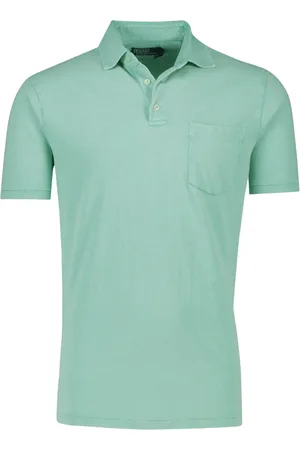 Ralph Lauren Tops, Heren, Groen, XL, Katoen, Polo Shirt met Korte Mouwen