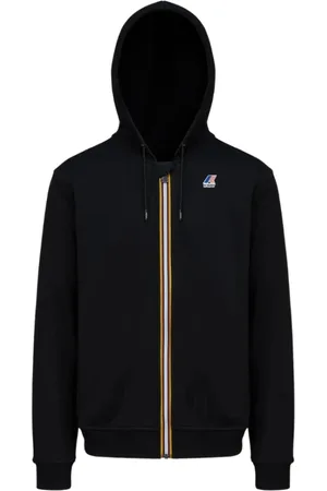 K-Way Sweatshirts & Hoodies, Heren, Zwart, M, Katoen, Sweatshirt met ritssluiting