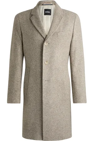 HUGO BOSS Mantels, Heren, , S, Wol, Stijlvolle Jas