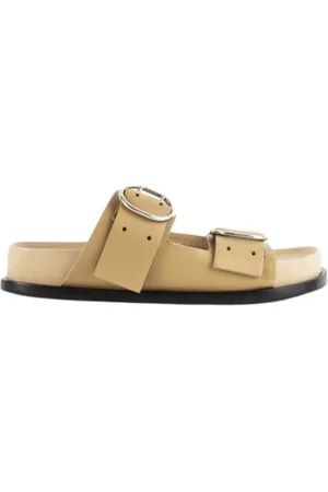 Jil Sander Schoenen, Dames, , 37 EU, Leer, Leren Slippers