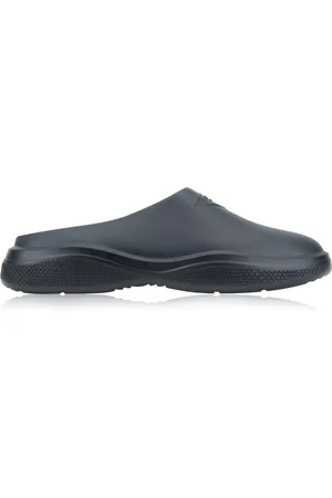 Prada Schoenen, Heren, Zwart, 40 EU, Slip-On Sandalen