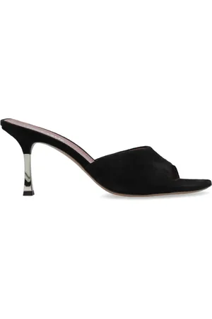 PARIS TEXAS Schoenen, Dames, Zwart, 41 EU, Leer, Lorena Heeled Mules