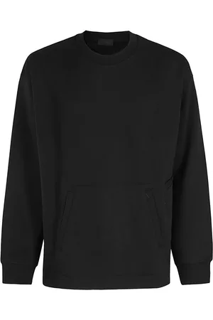 Y-3 Sweatshirts & Hoodies, Heren, Zwart, S, Katoen, Sweatshirt met Lange Mouwen en Ronde Hals