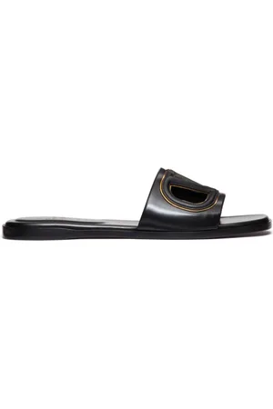VALENTINO GARAVANI Schoenen, Dames, Zwart, 36 EU, Leer, VLogo Signature Sandalen