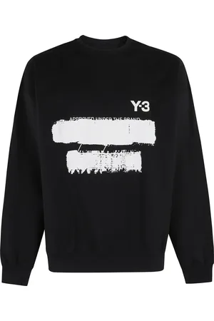 Y-3 Sweatshirts & Hoodies, Heren, Zwart, M, Katoen, GFX Crew Graphic T-shirt