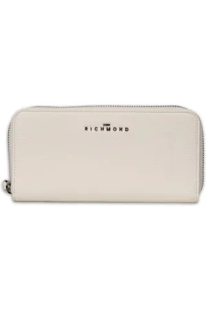 John Richmond Accessoires, Dames, Wit, ONE Size, Leer, Dames Portemonnee