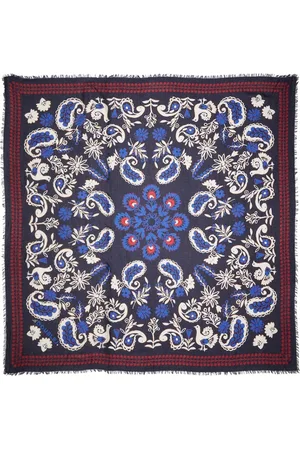 La DoubleJ Accessoires, Dames, Blauw, ONE Size, Wol, Forest Sjaal