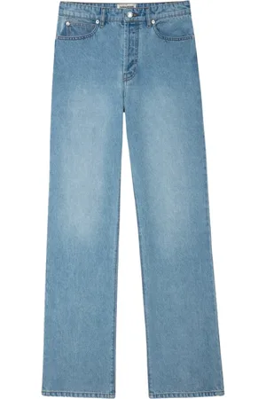 Zadig & Voltaire Jeans, Dames, Blauw, W26, Katoen, Lichtblauwe flared jeans met zichtbare stiksels aan de achterkant en metalen bandjes