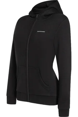 Peak Performance Sweatshirts & Hoodies, Heren, Zwart, XS, W Logo Zip Hood Sweatshirt
