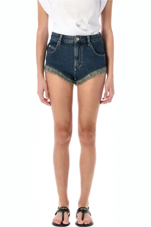 Isabel Marant Korte broeken, Dames, Blauw, M, Denim, Eneidao Denim Shorts