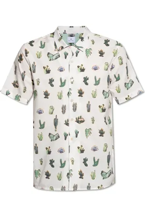 Paul Smith Overhemden, Heren, Wit, XL, Katoen, Short Sleeve Shirt