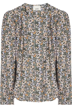 Isabel Marant Tops, Dames, Veelkleurig, M, Stijlvolle Top met Lange Mouwen