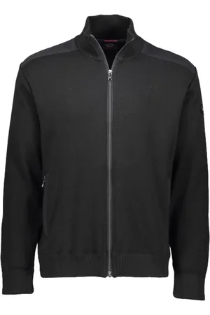 Paul & Shark Sweatshirts & Hoodies, Heren, Zwart, L, Wol, Cardigan met Rits