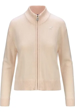 K-Way Truien, Dames, Roze, S, Polyester, Roze trui met verstelbare taille