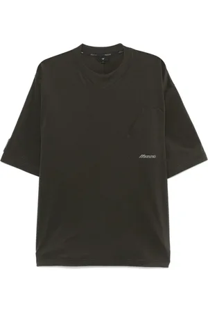 Mizuno Tops, Heren, Groen, L, Donkergroene Crew Neck Sweater